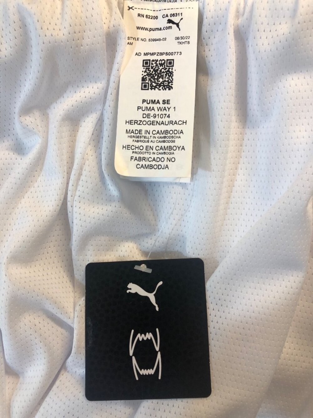 NWT PUMA Foundation DryCELL Athletic Shorts White Size S Classic Athleisure - Picture 8 of 10